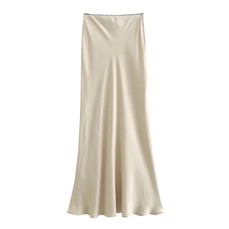 Sierra elegant Satin Skirt