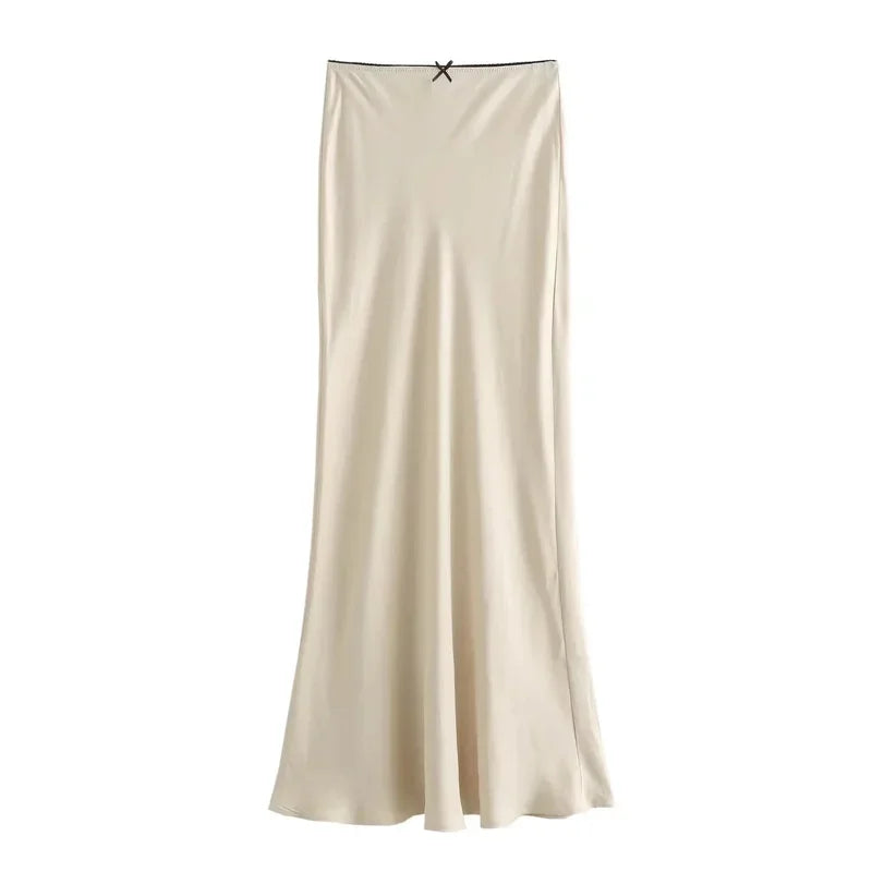 Sierra elegant Satin Skirt