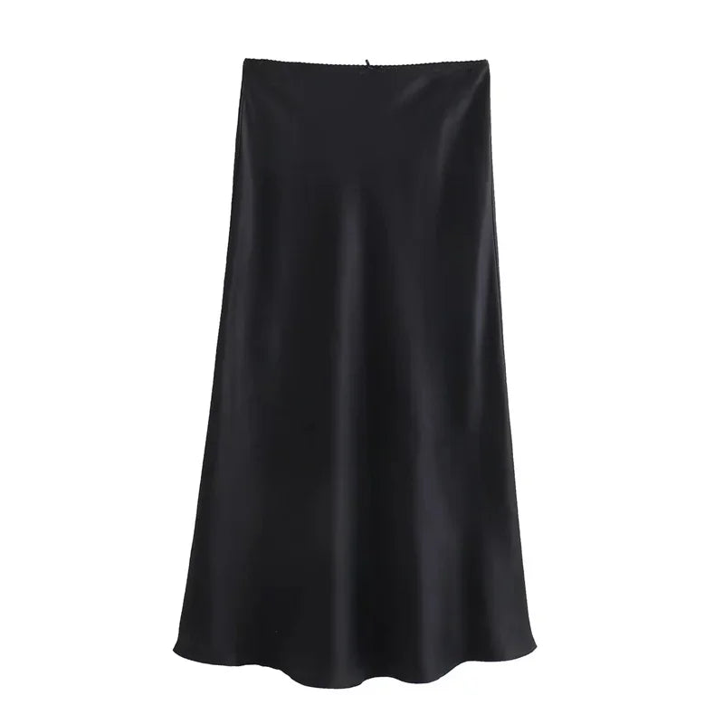 Sierra elegant Satin Skirt